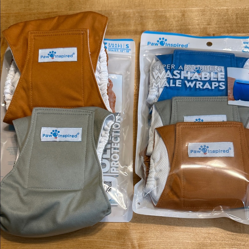 Male dog wrap, diapers